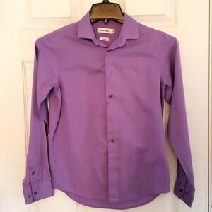 Boys Calvin Klein Purple Dress Shirt, size 16